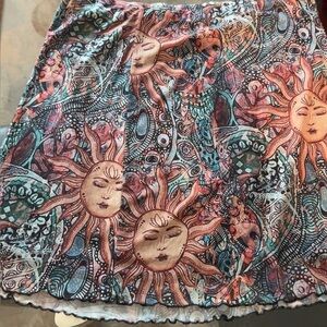 Bohemian Sunburst A-Line Skirt